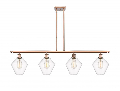 Cindyrella - 4 Light - 48 inch - Antique Copper - Stem hung - Island Light (3442|516-4I-AC-G652-8-LED)