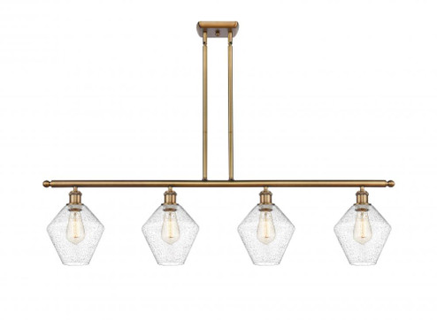 Cindyrella - 4 Light - 48 inch - Brushed Brass - Stem hung - Island Light (3442|516-4I-BB-G654-8-LED)
