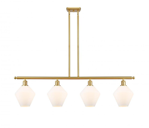 Cindyrella - 4 Light - 48 inch - Satin Gold - Stem hung - Island Light (3442|516-4I-SG-G651-8-LED)