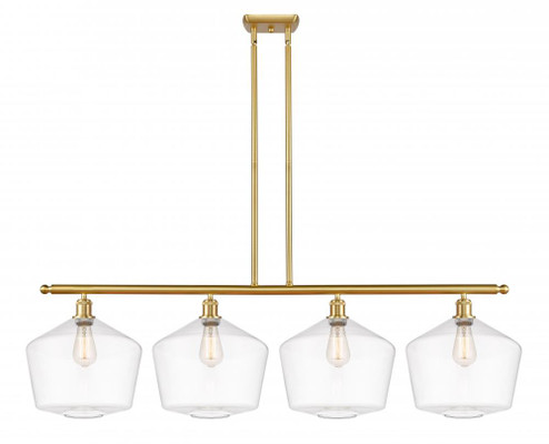 Cindyrella - 4 Light - 50 inch - Satin Gold - Stem hung - Island Light (3442|516-4I-SG-G652-12-LED)