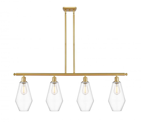 Cindyrella - 4 Light - 48 inch - Satin Gold - Stem hung - Island Light (3442|516-4I-SG-G652-7-LED)