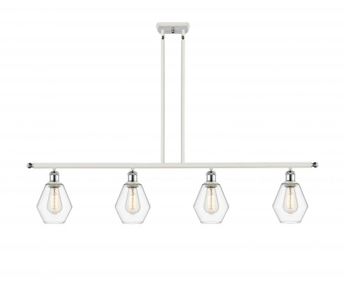 Cindyrella - 4 Light - 48 inch - White Polished Chrome - Stem hung - Island Light (3442|516-4I-WPC-G652-6-LED)
