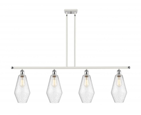 Cindyrella - 4 Light - 48 inch - White Polished Chrome - Stem hung - Island Light (3442|516-4I-WPC-G654-7-LED)