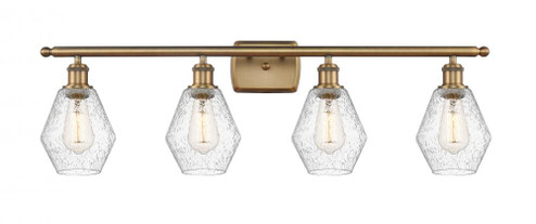 Cindyrella - 4 Light - 36 inch - Brushed Brass - Bath Vanity Light (3442|516-4W-BB-G654-6)