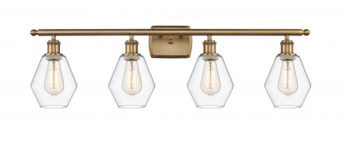Cindyrella - 4 Light - 36 inch - Brushed Brass - Bath Vanity Light (3442|516-4W-BB-G652-6-LED)