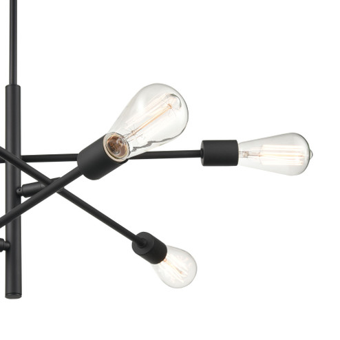 Decco 6-Light Pendant light Matte Black (670|4246-MB)