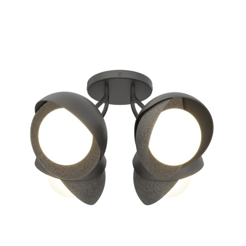 Brooklyn 4-Light Double Shade Semi-Flush (65|121376-SKT-10-20-GG0711)