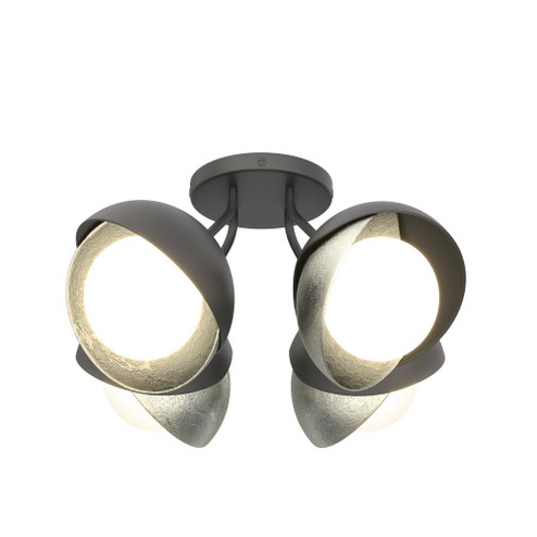 Brooklyn 4-Light Double Shade Semi-Flush (65|121376-SKT-10-85-GG0711)