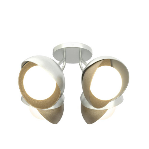 Brooklyn 4-Light Double Shade Semi-Flush (65|121376-SKT-82-84-GG0711)