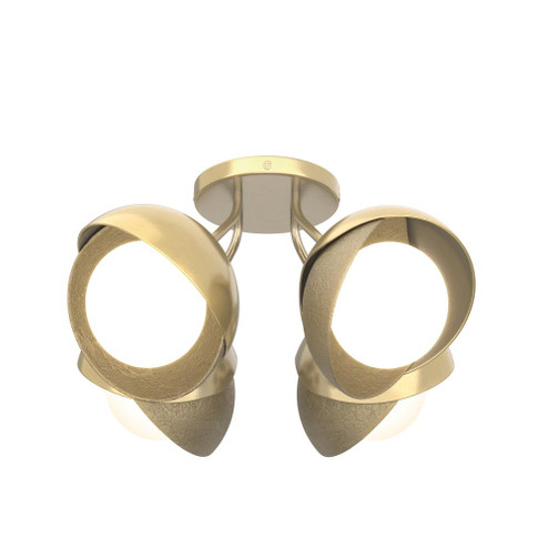 Brooklyn 4-Light Double Shade Semi-Flush (65|121376-SKT-86-84-GG0711)