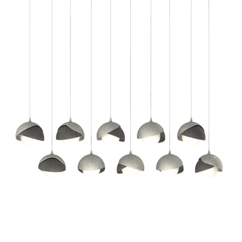 Brooklyn 10-Light Double Shade Pendant (65|131205-SKT-LONG-85-20-GG0711)