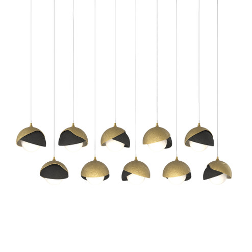 Brooklyn 10-Light Double Shade Pendant (65|131205-SKT-LONG-86-10-GG0711)