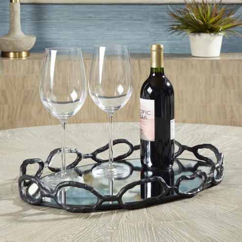 Uttermost Cable Black Chain Tray (85|18000)