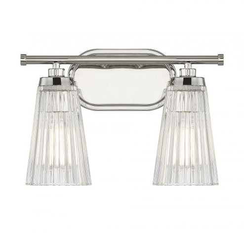 Chantilly 2-Light Bathroom Vanity Light in Polished Nickel (128|8-1745-2-109)