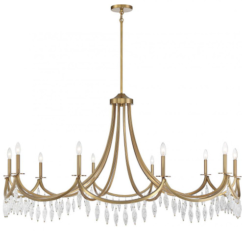 Kameron 10-Light Chandelier in Warm Brass (128|1-1805-10-322)