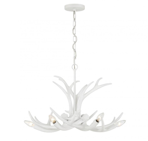 Daniels 6-Light Chandelier in Matte White (128|1-1761-6-80)