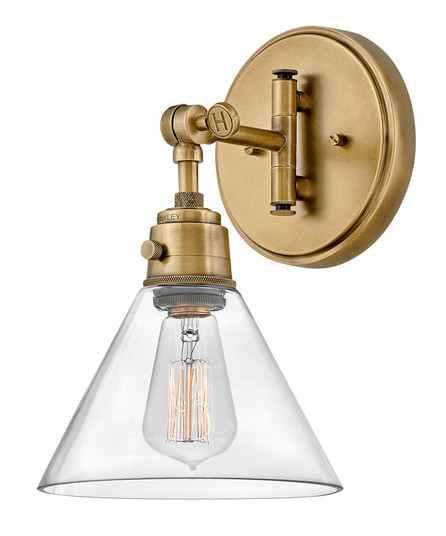 Medium Swing Arm Single Light Sconce (87|3691HB-CL)