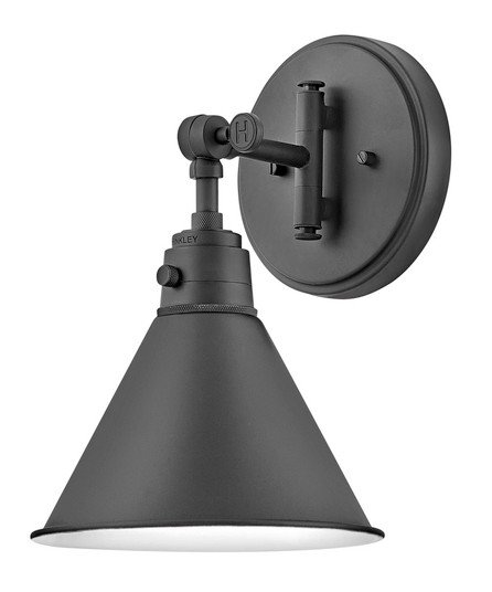 Medium Swing Arm Single Light Sconce (87|3691BK)