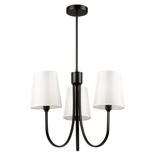 Rhythm 3 Light Chandelier Black (12|SC13333BK)