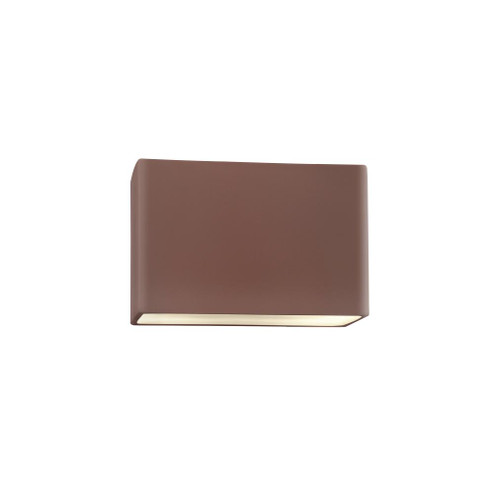 Small ADA Outdoor LED Wide Rectangle - Open Top & Bottom (254|CER-5645W-CLAY)