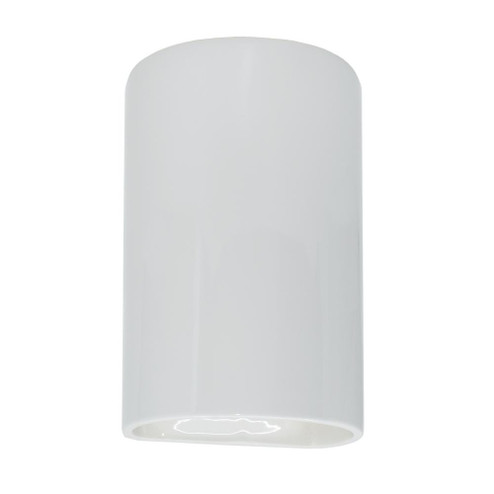 Small Cylinder - Closed Top (254|CER-0940-WHT)