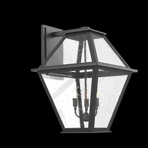 Terrace Candleabra Lantern-Argento Grey-Clear Seeded Glass (1289|ODB0072-01-AG-CS-E1)