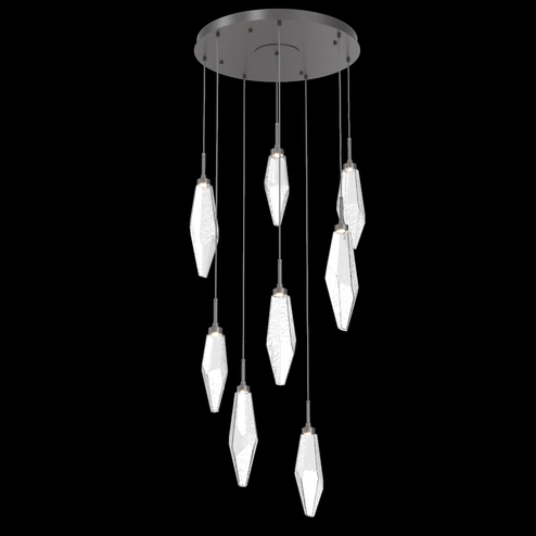 Rock Crystal Round 8pc Multi-Pendant (1289|CHB0050-08-GP-CC-C01-L3)