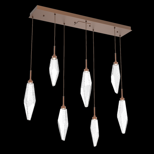 Rock Crystal Linear 7pc Multi-Pendant (1289|PLB0050-07-BB-CC-C01-L3)