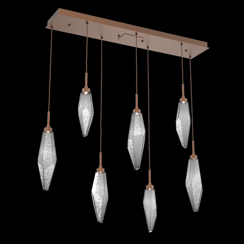 Rock Crystal Linear 7pc Multi-Pendant (1289|PLB0050-07-BB-CS-C01-L1)
