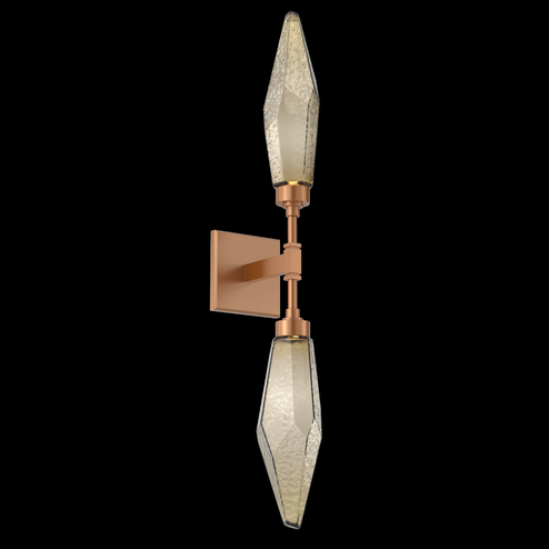 Rock Crystal Double Sconce (1289|IDB0050-02-NB-CB-L1)