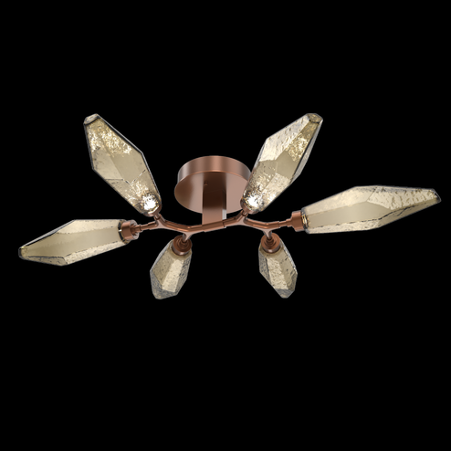 Rock Crystal Flush Mount - 6pc (1289|CLB0050-01-BB-CB-L1)