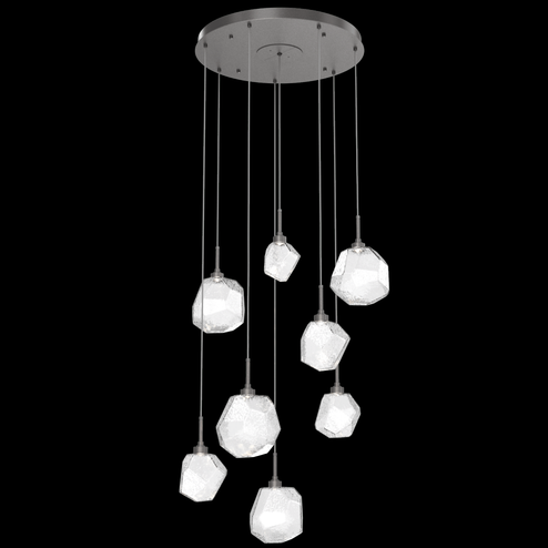 Gem Round 8pc Multi-Pendant (1289|CHB0039-08-GP-C-C01-L1)