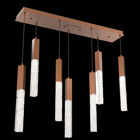 Axis Linear 7pc Multi-Pendant (1289|PLB0060-07-BB-GC-C01-L1)