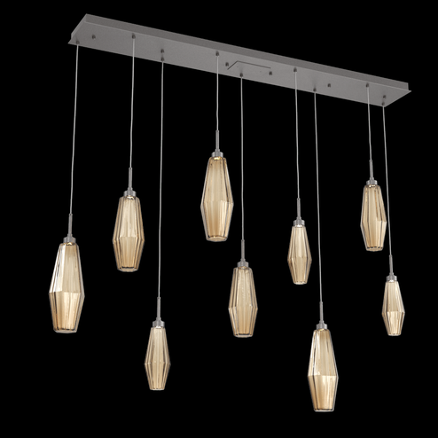 Aalto Linear 9pc Multi-Pendant (1289|PLB0049-09-GP-RB-C01-L3)