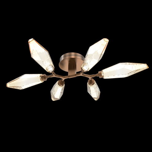 Rock Crystal Flush Mount - 6pc (1289|CLB0050-01-RB-CA-L1)