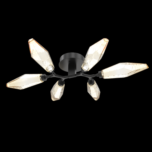 Rock Crystal Flush Mount - 6pc (1289|CLB0050-01-MB-CA-L3)