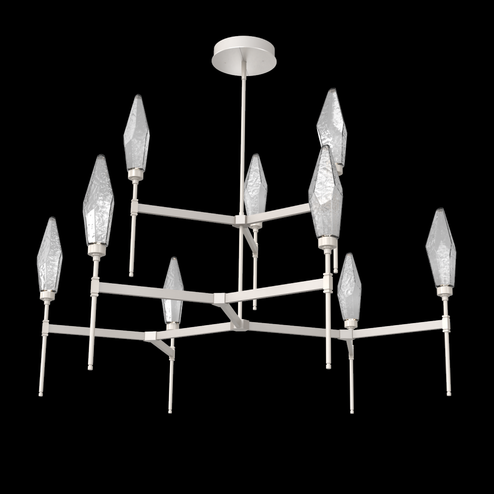 Rock Crystal Round Belvedere Chandelier-54-Metallic Beige Silver (1289|CHB0050-54-BS-CS-001-L3)