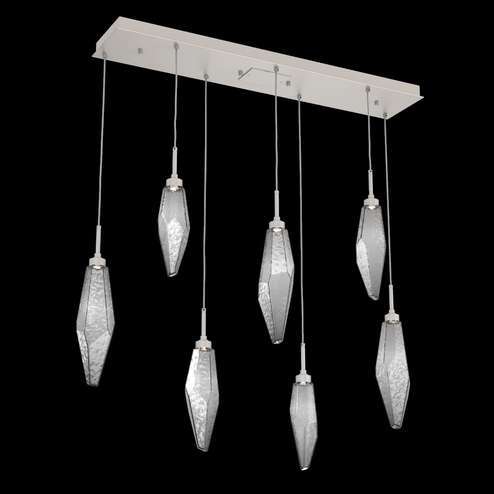 Rock Crystal Linear 7pc Multi-Pendant (1289|PLB0050-07-BS-CS-C01-L3)
