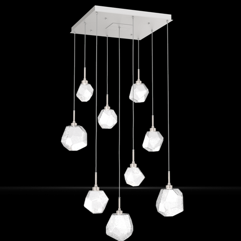 Gem Square 9pc Multi-Pendant (1289|CHB0039-09-BS-C-C01-L3)