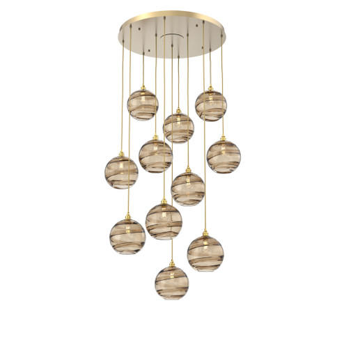 Terra Round 11pc Multi-Pendant (1289|CHB0047-11-GB-OB-C01-E2)