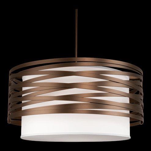 Tempest Drum with Linen Shade - 30-Inch (1289|CHB0013-30-FB-SH-001-E2)