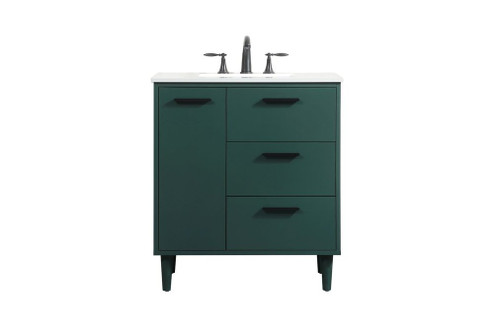 30 inch bathroom vanity in Green (758|VF47030MGN)