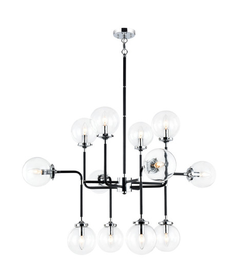 Particles Black and Chrome Pendant (3605|C58212CHCL)