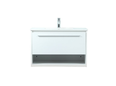 30 Inch Single Bathroom Vanity in White (758|VF43530MWH)