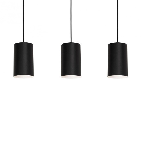 Tyke 36'' 3 Light Linear Pendant - BK (1|TYKP04MBBKLNR3)