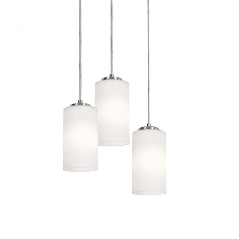 Leo 18'' 3 Light Round Pendant - SN (1|LEOP04MBSNRND3)
