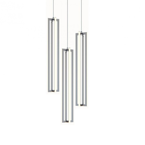 Cass 18'' 3 Light Small Round Pendant - SN (1|CSSP24L30D1SNRND3)