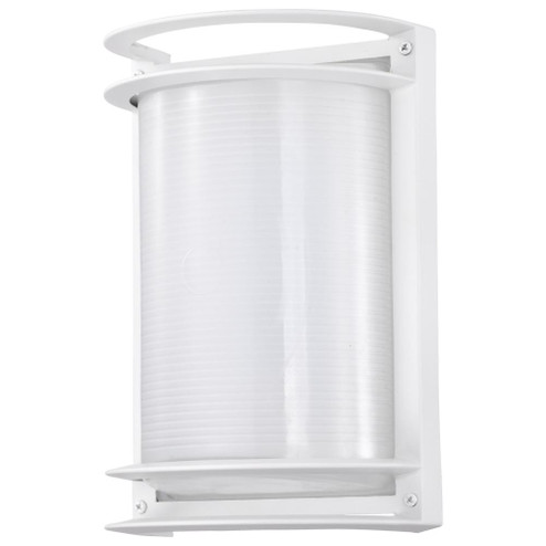 LED Rectangular Bulk Head Fixture; White Finish with White Glass (81|62/1393)