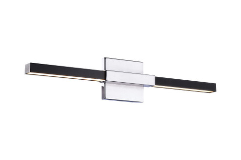 Lineare Matte Black and Chrome Wall Sconce (3605|W64721MBCH)