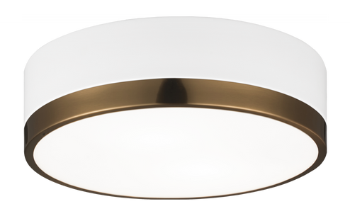 Trydor White & Aged Gold Brass Ceiling Mount (3605|M14302WHAG)